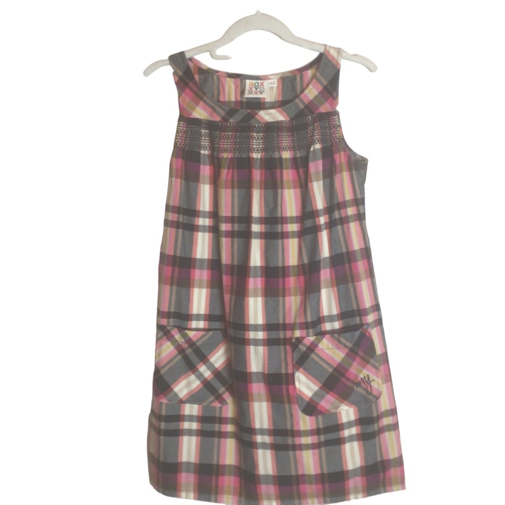 ROXY Plaid Dress/Cover up Size Small